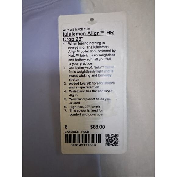 Lululemon Women's Align High Rise Leggings - 6 - NWT - Picture 2 of 5